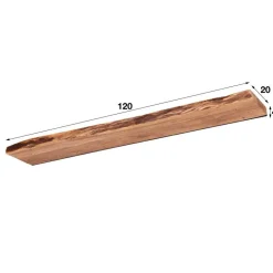 Wandplank Edge Acaciahout - 120cm - Loft24.nl
