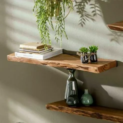 Wandplank Edge Acaciahout - 120cm - Loft24.nl