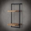 Wandplank Edge Acaciahout - 30 cm Dubbel - Loft24.nl