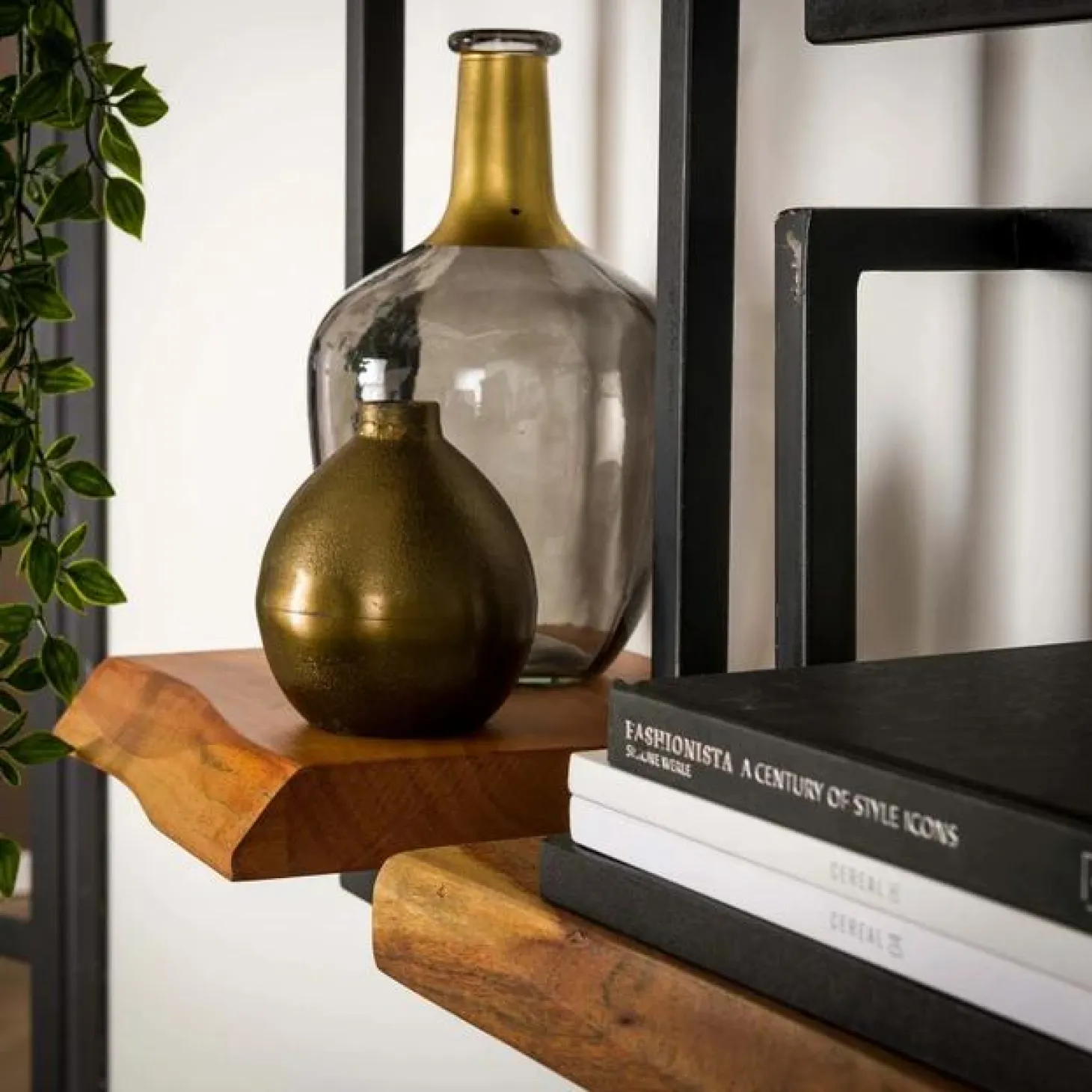 Wandplank Edge Acaciahout - 30 cm Dubbel - Loft24.nl