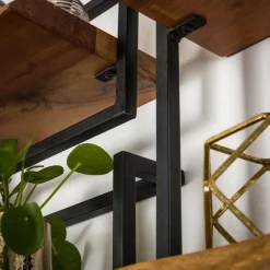 Wandplank Edge Acaciahout - 30 cm Dubbel - Loft24.nl