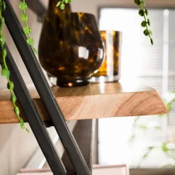 Wandplank Lean Acaciahout - Set van 3 stuks - Loft24.nl