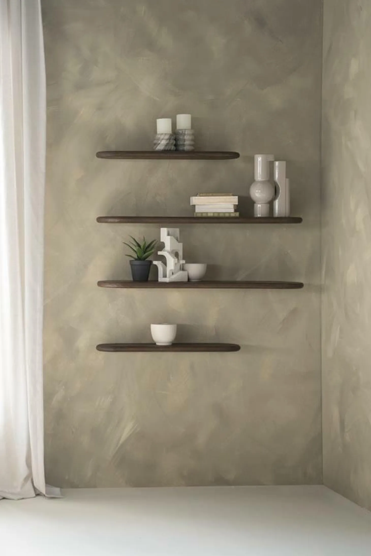 Wandplank Tre 69 cm - Bruin - Loft24.nl