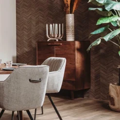 Wijnkast Falcone Acaciahout 110 x 90 cm - Loft24.nl