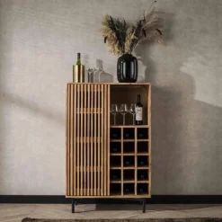 Wijnkast Slide Acaciahout voor 15 flessen - Loft24.nl