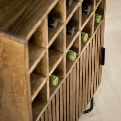Wijnkast Tweak Mangohout voor 15 flessen - Loft24.nl
