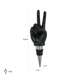 Wijnstopper Charona (6 stuks) (Black) - Loft24.nl