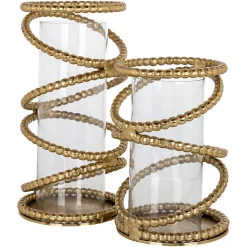 Windlicht Jaden groot (Brushed Gold) - Loft24.nl