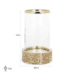 Windlicht Jailey goud (Gold) - Loft24.nl