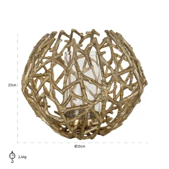 Windlicht Jaimy (Gold) - Loft24.nl