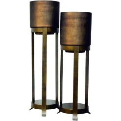 Windlicht Mione groot (Bronze) - Loft24.nl