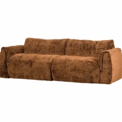 2-zits Bank Baggy 3D chenille - Middenbruin - Loft24.nl