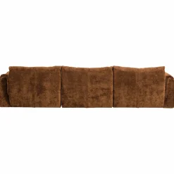 3-zits Bank Baggy 3D Geweven chenille - Middenbruin - Loft24.nl