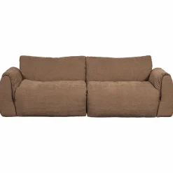 2-zits Bank Baggy Geweven chenille - Bruin - Loft24.nl