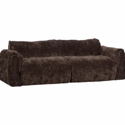 2-zits Bank Baggy Geweven chenille - Donkerbruin - Loft24.nl