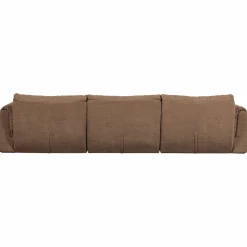 3-zits Bank Baggy Geweven chenille - Bruin - Loft24.nl