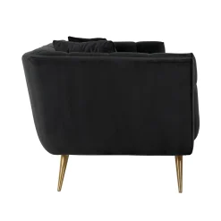 3-zits Bank Huxley Velvet - Antraciet - Loft24.nl