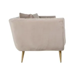 3-zits Bank Huxley Velvet - Khaki - Loft24.nl