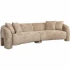 3-zits Bank Milania Chenille - Beige - Loft24.nl
