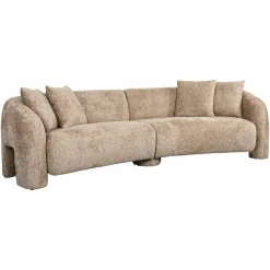 3-zits Bank Milania Chenille - Beige - Loft24.nl