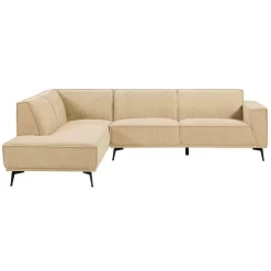2,5-zits Hoekbank Leeds - Beige (Links) - Loft24.nl