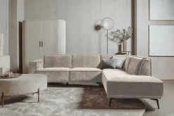 2,5-zits Hoekbank Leeds - Beige (Rechts) - Loft24.nl