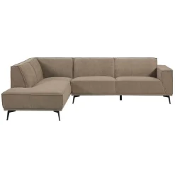 2,5-zits Hoekbank Leeds - Bruin (Links) - Loft24.nl