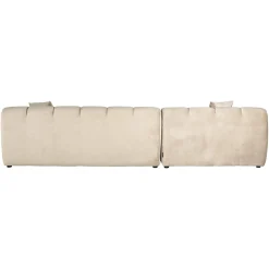 3-zits Loungebank Cube Links Chenille - Khaki - Loft24.nl