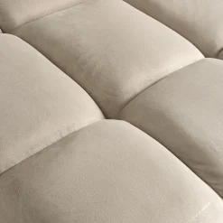 3-zits Loungebank Cube Links Chenille - Khaki - Loft24.nl