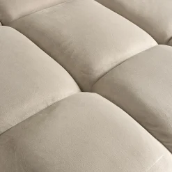 3-zits Loungebank Cube Rechts Chenille - Khaki - Loft24.nl