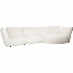 3-zits Loungebank Loyd Chenille - Crème - Loft24.nl
