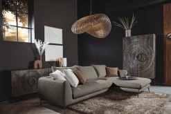 2,5-zits Loungebank Nottingham - Taupe (Lounge Rechts) - Loft24.nl