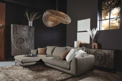 2,5-zits Loungebank Nottingham - Taupe (Lounge Links) - Loft24.nl