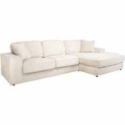 2,5-zits Loungebank Santos Rechts Chenille - Beige - Loft24.nl