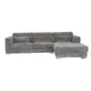 3-zits Lounge/Hoekbank Brighton - Licht Grijs (lounge Rechts) - Loft24.nl