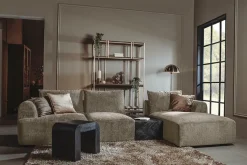 2,5-zits Lounge/Hoekbank Canterbury - Taupe (Lounge Rechts) - Loft24.nl