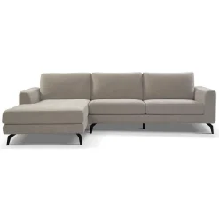 2,5-zits Lounge/Hoekbank Highlands - Grijs (Lounge Links) - Loft24.nl