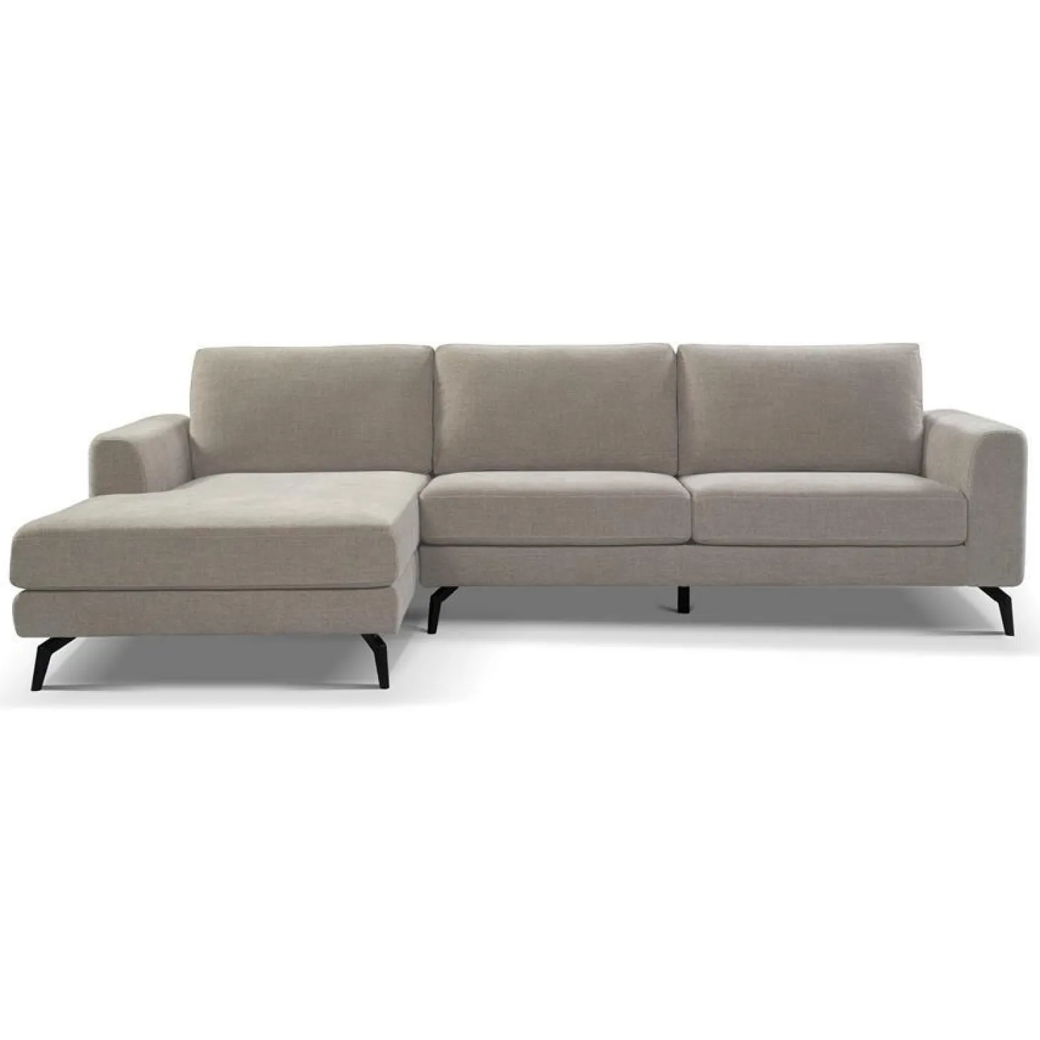 2,5-zits Lounge/Hoekbank Highlands - Grijs (Lounge Links) - Loft24.nl