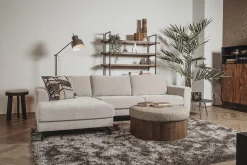 2,5-zits Lounge/Hoekbank Highlands - Grijs (Lounge Links) - Loft24.nl