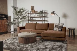 2,5-zits Lounge/Hoekbank Highlands - Koper (Lounge Rechts) - Loft24.nl