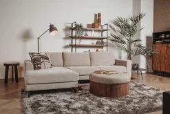 2,5-zits Lounge/Hoekbank Highlands - Lichtbruin (Lounge Links) - Loft24.nl