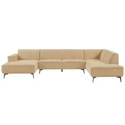 2,5-zits Lounge/Hoekbank Leeds - Beige (Lounge Links) - Loft24.nl