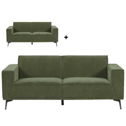 2,5-zits plus 3-zits bank Leeds - Groen - Loft24.nl