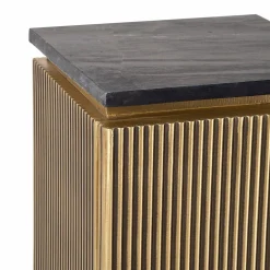 Zuil met opbergruimte Ironville Marmer en Brass 110 x 35cm - Loft24.nl